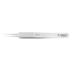 Excelta 5-CO Five Star 4.25" Straight Tapered Ultra-Fine Point Cobalt Forcep Tweezer