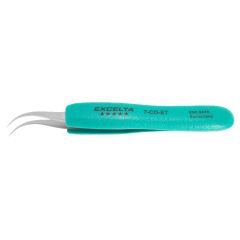 Excelta 7-CO-ET Five Star 4.50" Curved High Precision Point Cobalt Ergonomic Forcep Tweezer