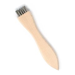 Gordon Brush WA12SS Applicator Brush with 0.5" Stainless Steel Bristles, 0.006" dia. Trim & Hardwood Handle, 4.9375 OAL