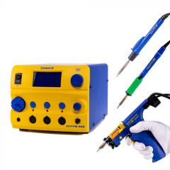 Hakko FM206-DSA 3-Port Rework Station with (1) Desolder, (1) Solder and (1) Hot Air Handpiece