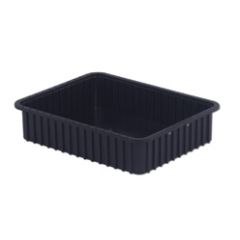 LEWISBins DC3050-XL ESD-Safe Conductive Divider Container, Black, 17.4" x 22.4" x 5"