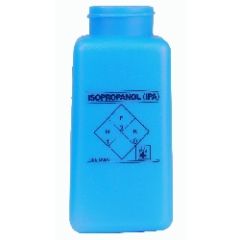 Menda 35264 Blue HDPE DurAstatic&trade; Dissipative "Isopropyl (IPA)" Printed Bottle, 8oz.