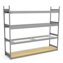 Metalware E-Series Widespan Shelving Starter Unit with 5 Shelves