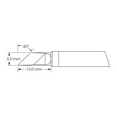 Power 45&deg; Knife Rework Cartridge, 4.0 x 13mm