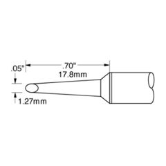 600 Series Hoof Rework Cartridge, 1.27mm