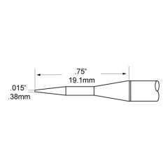 Metcal TFP-CNP1 Conical Tweezer Cartridge, 0.4mm Drawing