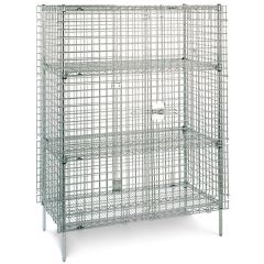 Metro SEC53C-4 Chrome Security Cage with (2) 24" x 36" Super Erecta® Shelves