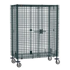 Metro SEC55DK3 Metroseal&reg; Green Security Cart, fits 24" x 48" Shelves