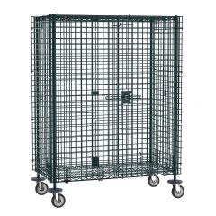 Metro SEC56DK3 Metroseal&reg; Green Security Cart, fits 24" x 60" Shelves