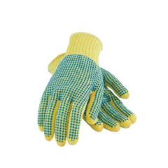 PIP 08-K350PDD/S Heavy Weight 7 Gauge Kevlar Cut-Resistant Gloves with PVC Grips, Small