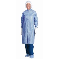 Worklon&reg; 3511/3512/3515 Maxima HD ESD High Density Frock with Anti-Static Knit Cuffs & Duo Zipper/Snap Closure