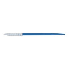 Teknipure TKS521F TekniSwab Polyurethane Foam Cleanroom Swabs with Pointed Spiral Tip & Pointed Blue Polypropylene Handle, 2.7" OAL (Case of 2,500)