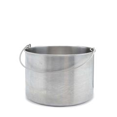 Texwipe TX7058 BetaMop&reg; Seamless Stainless Steel Bucket, 10 Gallon Capacity