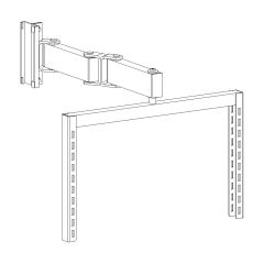 Treston 880865-49P M20 ESD-Safe Rotating Frame with Dual Articulating Arm