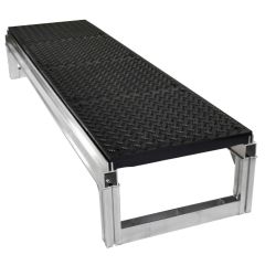 Foundation Platform Kit with Diamond-Plate Tiles- 12" Platform, 18" Wide