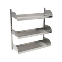 Wall-Mounted Stainless Steel Shelves