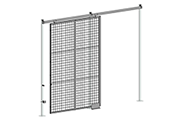 Cogan Drug-Storage Cage Single Sliding Gate