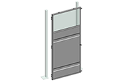 Cogan Lexan Partition Single Swing Gate