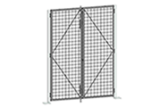 Cogan Wire Mesh Partition Double Swing Gates