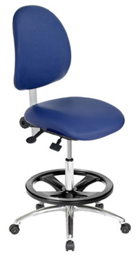 ergoCentric ergo 2F ESD Vinyl Cleanroom Chair