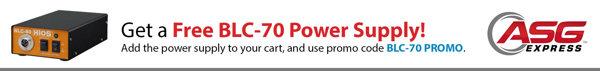 Get a free BLC-70 BL Power Supply when you buy this ASG Torque Driver