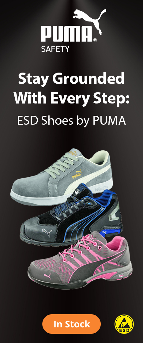 Stay Grounded with Every Step: ESD Shoes by PUMA